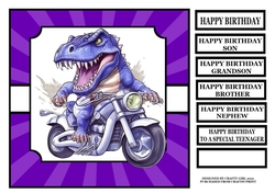 T-REX ON A MOTORBIKE 2