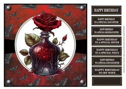 BLACK & RED GOTHIC ROSE 2