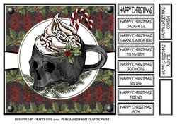 CHRISTMAS GOTHIC SKULL MUG
