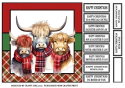 CHRISTMAS HIGHLAND COWS 2