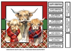 CHRISTMAS HIGHLAND COWS