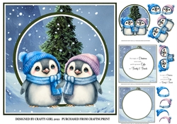 PENGUIN COUPLE CHRISTMAS KIT