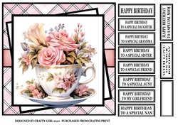 FLOWERS IN A TEACUP