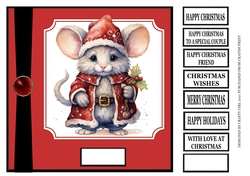 CHRISTMAS MOUSE 8X8
