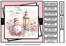 SNOWMAN WITH LANTERN