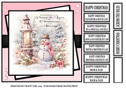SNOWMAN WITH LANTERN 1