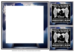 FATHERS DAY IN HEAVEN - AMAZING MAN INSERT