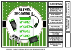ALL I WANT FOR CHRISTMAS IS...GAMES - GREEN