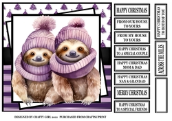 SLOTH COUPLE CHRISTMAS
