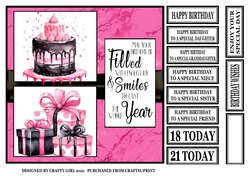 PINK AND BLACK BIRTHDAY