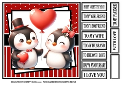 PENGUIN COUPLE VALENTINE