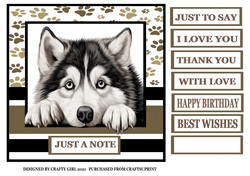 JUST A NOTE - ALASKAN MALAMUTE