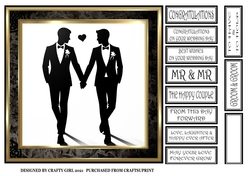 BLACK & GOLD WEDDING COUPLE MR & MR