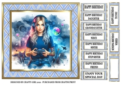 GIRL WHO LOVES GAMING BLUE 2
