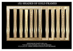 SHADES OF GOLD FRAMES - 7X7