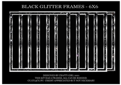 BLACK GLITTER FRAMES