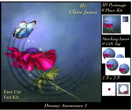 Dreamy Anemones 1 - Pyrimage/Pyramid + Insert & Tag