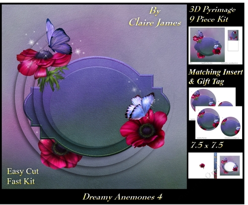 Dreamy Anemones 4 - Pyrimage/Pyramid + Insert & Tag