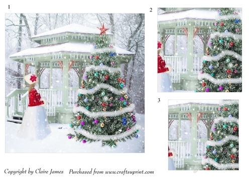 One Sheet Wonders - Oh Christmas Tree - Easy Cut - 3D Pyramid/pyrimage