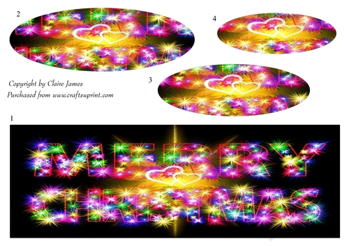 One Sheet Wonders - Christmas Lights - Easy Cut - 3D Pyramid/pyrimage