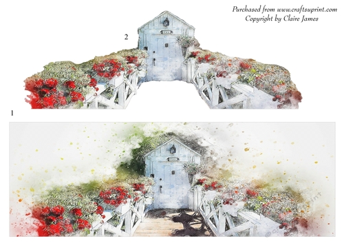 One Sheet Wonders - Water Colour Magic - Garden - Easy Cut - 3D Decoupage