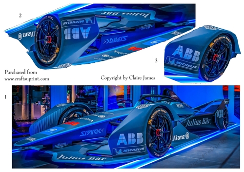 One Sheet Wonders - Race Car Display - Easy Cut - 3D Decoupage