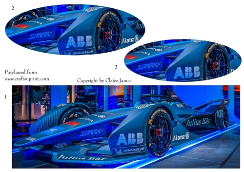 One Sheet Wonders - Race Car Display - Easy Cut - 3D Pyramid 