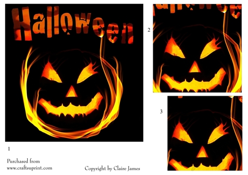 One Sheet Wonders - Halloween, All Hallows, Day Of The Dead 09 - Easy Cut - 3D Pyramid 