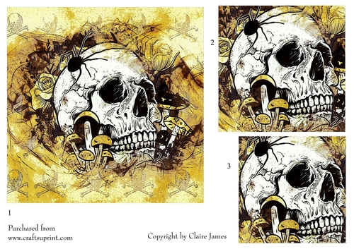One Sheet Wonders - Halloween, All Hallows, Day Of The Dead 14 - Easy Cut - 3D Pyramid 