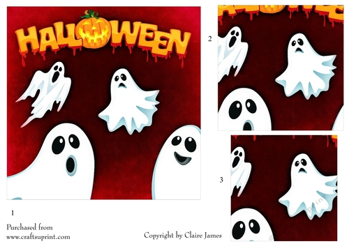 One Sheet Wonders - Halloween, All Hallows, Day Of The Dead 16 - Easy Cut - 3D Pyramid 