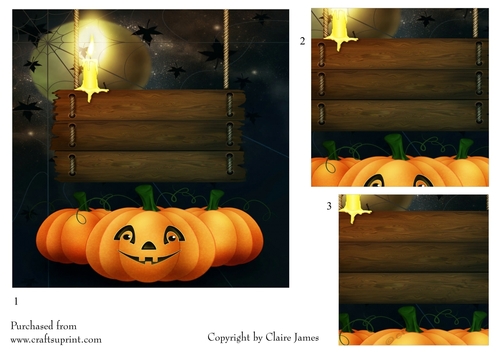 One Sheet Wonders - Halloween, All Hallows, Day Of The Dead 9 - Easy Cut - 3D Pyramid 