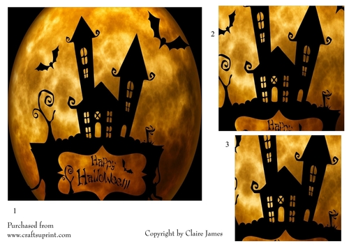 One Sheet Wonders - Halloween, All Hallows, Day Of The Dead 21 - Easy Cut - 3D Pyramid 