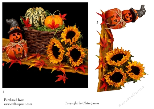One Sheet Wonders - Halloween, All Hallows, Day Of The Dead 22 - Easy Cut - 3D Decoupage
