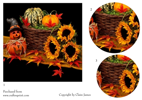 One Sheet Wonders - Halloween, All Hallows, Day Of The Dead 22 - Easy Cut - 3D Pyramid 