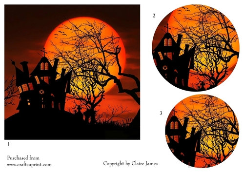 One Sheet Wonders - Halloween, All Hallows, Day Of The Dead 23 - Easy Cut - 3D Pyramid 