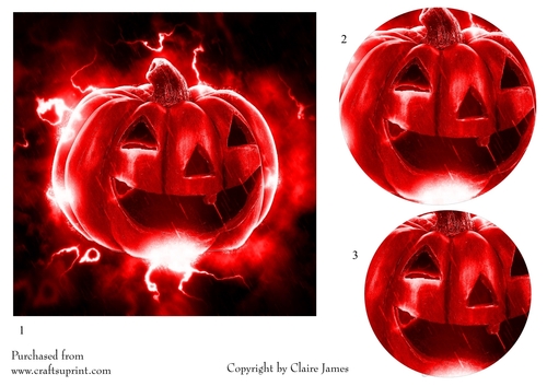 One Sheet Wonders - Halloween, All Hallows, Day Of The Dead 29 - Easy Cut - 3D Pyramid 