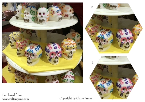 One Sheet Wonders - Halloween, All Hallows, Day Of The Dead 32 - Easy Cut - 3D Pyramid 