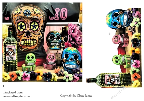 One Sheet Wonders - Halloween, All Hallows, Day Of The Dead 38 - Easy Cut - 3D Decoupage
