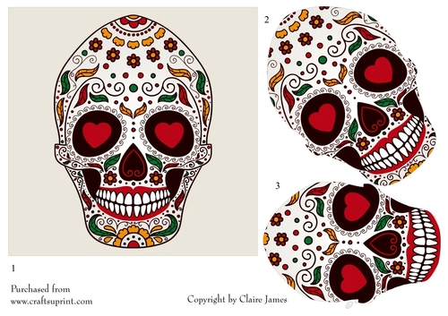 One Sheet Wonders - Halloween, All Hallows, Day Of The Dead 40 - Easy Cut - 3D Decoupage