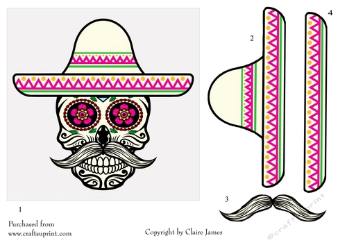 One Sheet Wonders - Halloween, All Hallows, Day Of The Dead 41 - Easy Cut - 3D Decoupage