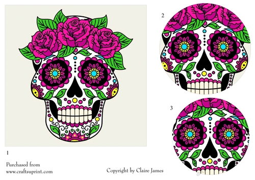 One Sheet Wonders - Halloween, All Hallows, Day Of The Dead 43 - Easy Cut - 3D Pyramid 
