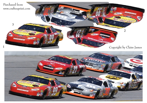 One Sheet Wonders - Car Racing 2 - Easy Cut - 3D Decoupage