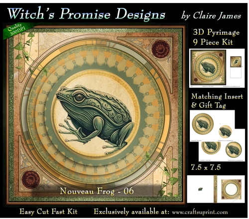 Nouveau Frog 6 - 3D Pyramid kit + Insert & Gift Tag