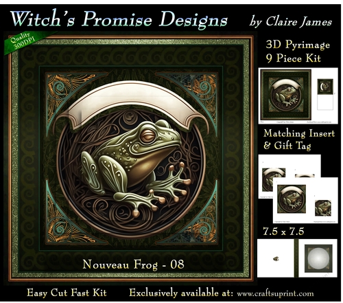 Nouveau Frog 8 - 3D Pyramid kit + Insert & Gift Tag