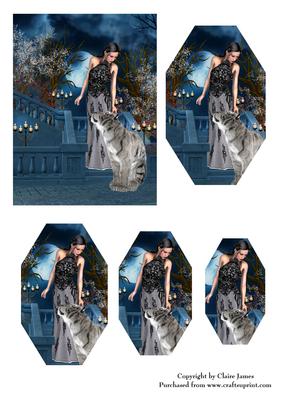 Gothic Night Friends & Familiars Shaped Pyrimage/pyrimid