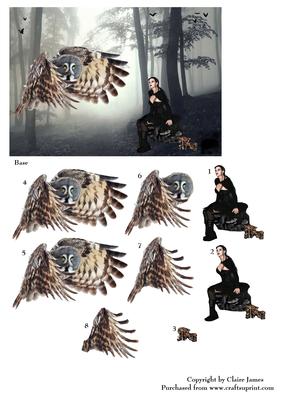 Gothic Night Friends & Familiars V + Decoupage