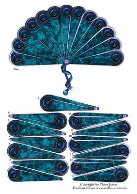 Steampunk Hand Fan Teal Crushed Velvet Cogs, Clock Decoupage