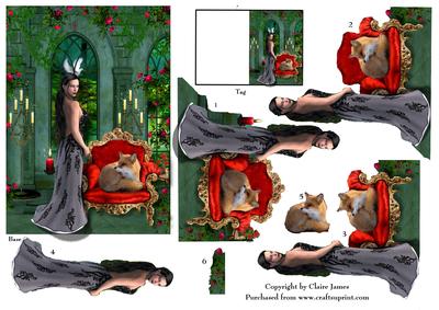 Gothic Night Friends & Familiars Viii + Decoupage & Tag