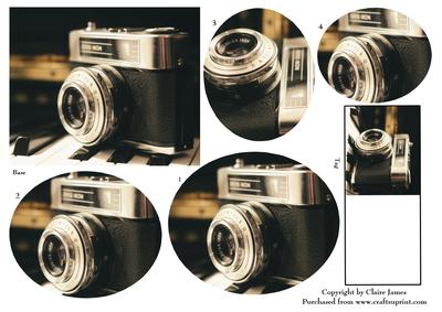 Vintage Photography + Gift Tag Pyrimage Pyrimid Stacker