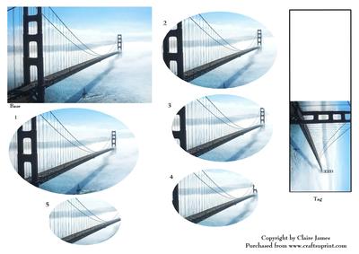 Suspension Bridge View + Gift Tag - Oval Pyrimage Piramid